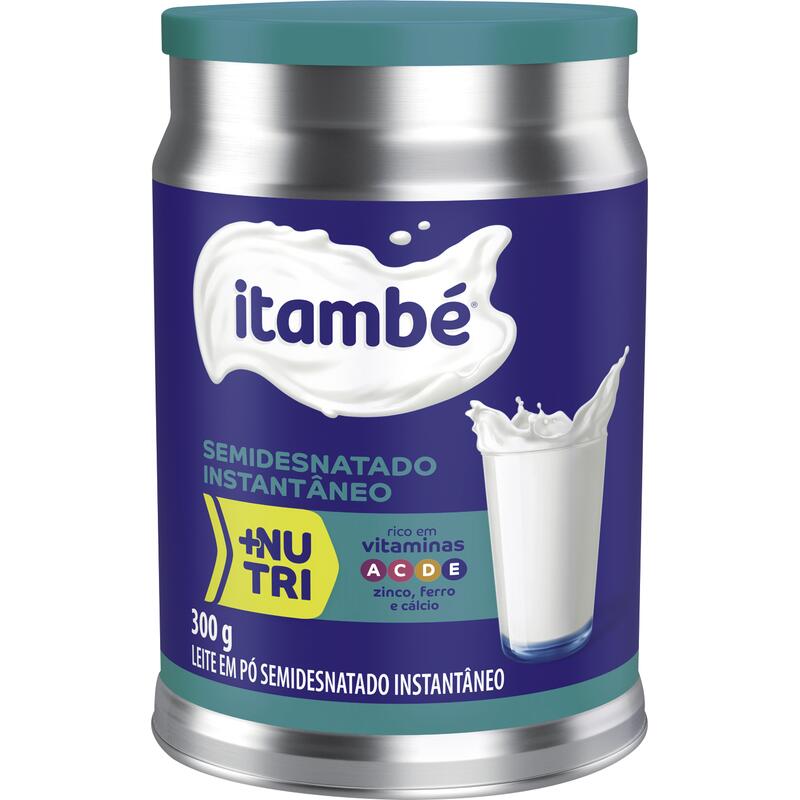 Leite em Pó Semi Desnatado ITAMBÉ Lata 300g
