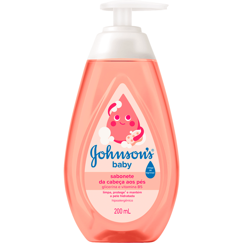 Sabonete Líquido Johnson's Baby da Cabeça aos Pés 200ml