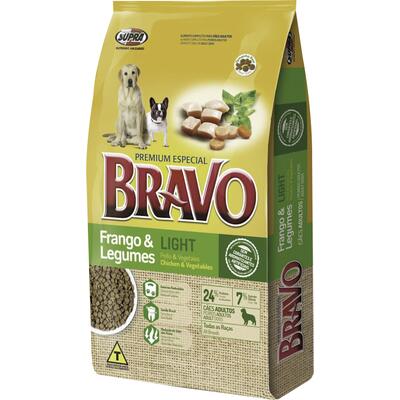 Alimento para Cães Bravo Frango e Legumes Pacote 10,1Kg