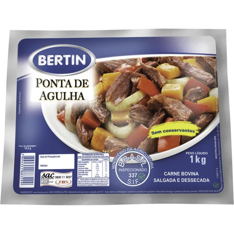 Charque Bertin Ponta de Agulha 1kg