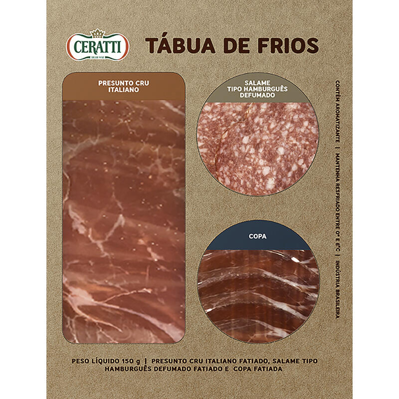 Tábua de Frios Ceratti Fatiados 150g