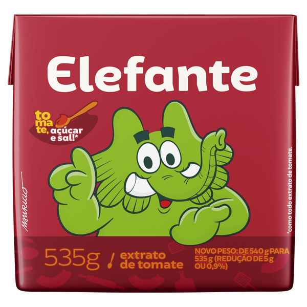 Extrato de Tomate Elefante Caixa 535g