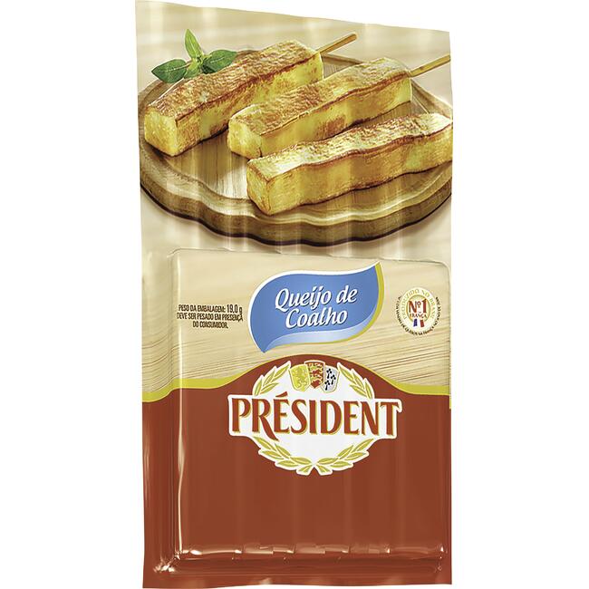 Queijo de Coalho Président Trad Preço por quilo no pacote