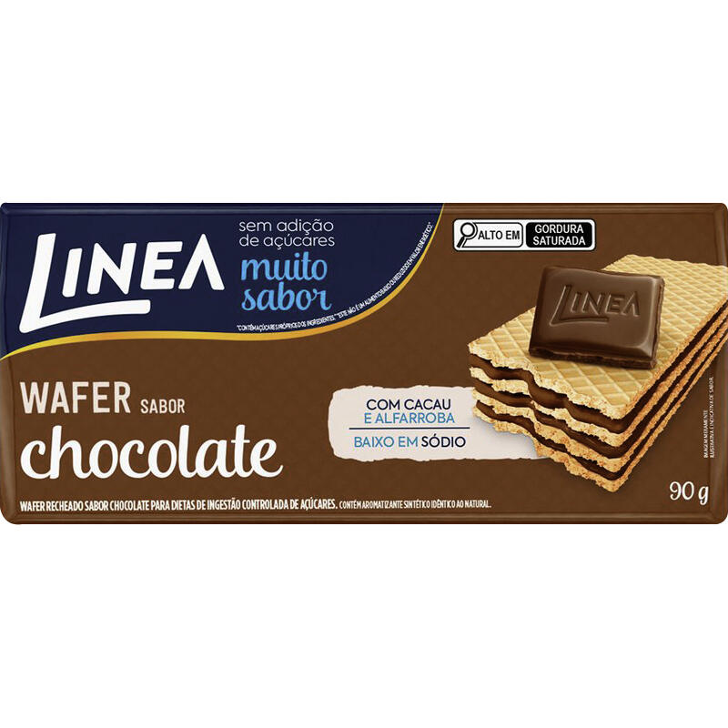 Biscoito Wafer Linea Zero Chocolate 90g