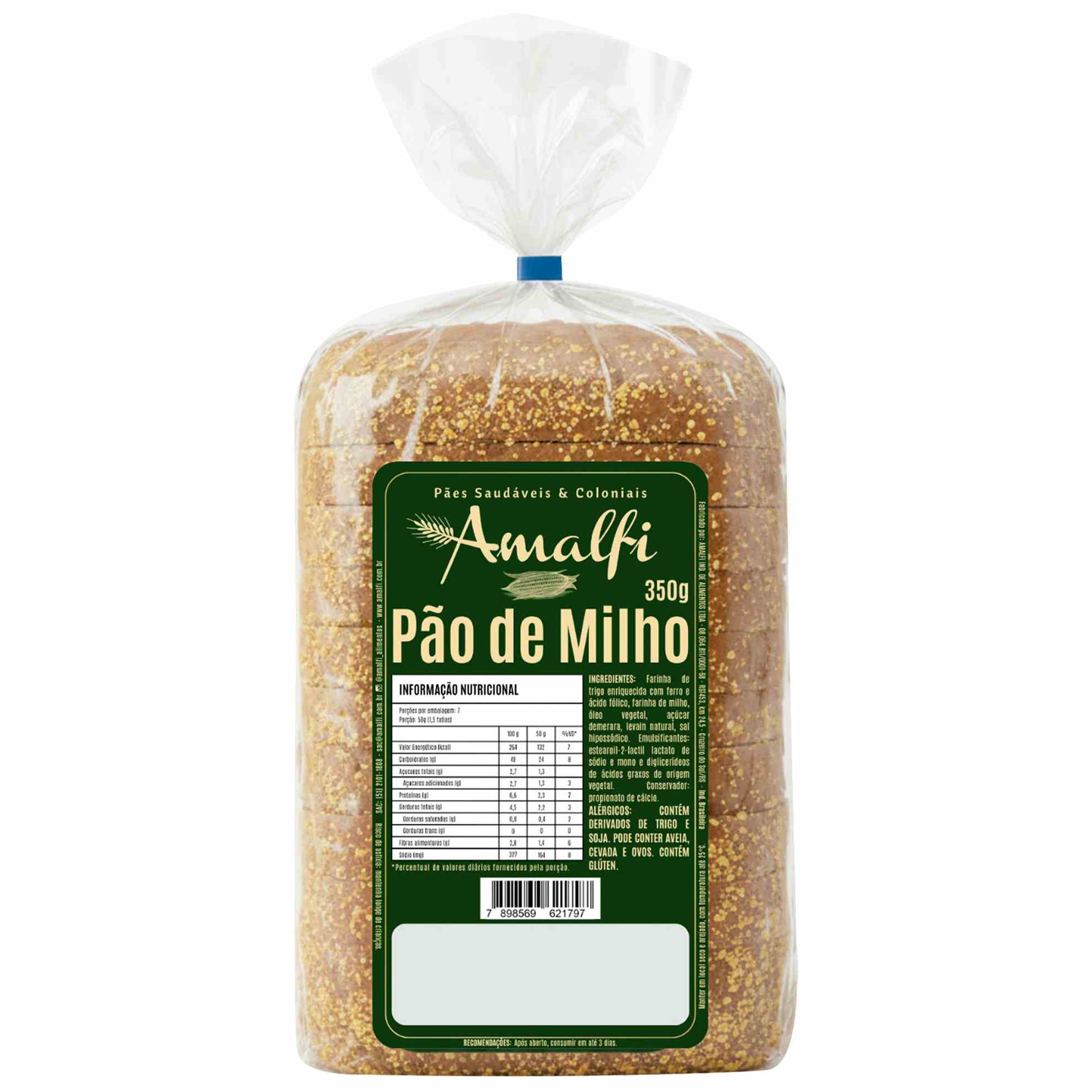 Pão Colonial de Milho Amalfi 350g