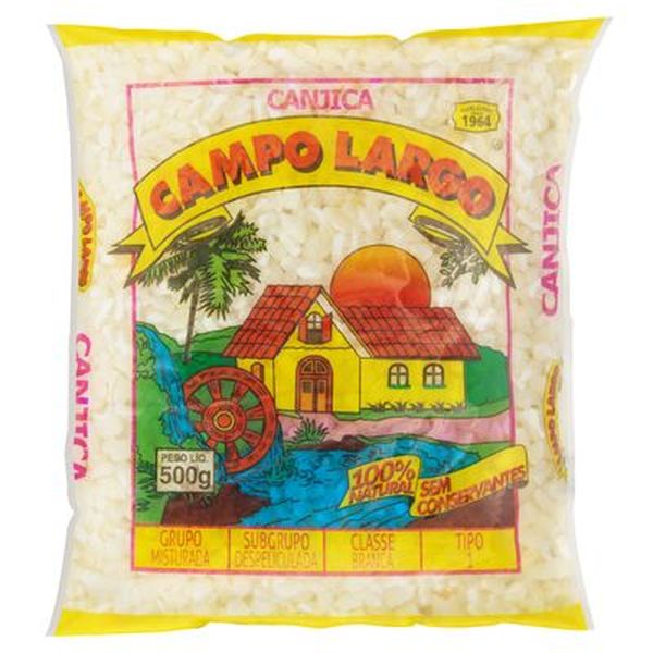 Canjica Campo Largo 500g - Branca