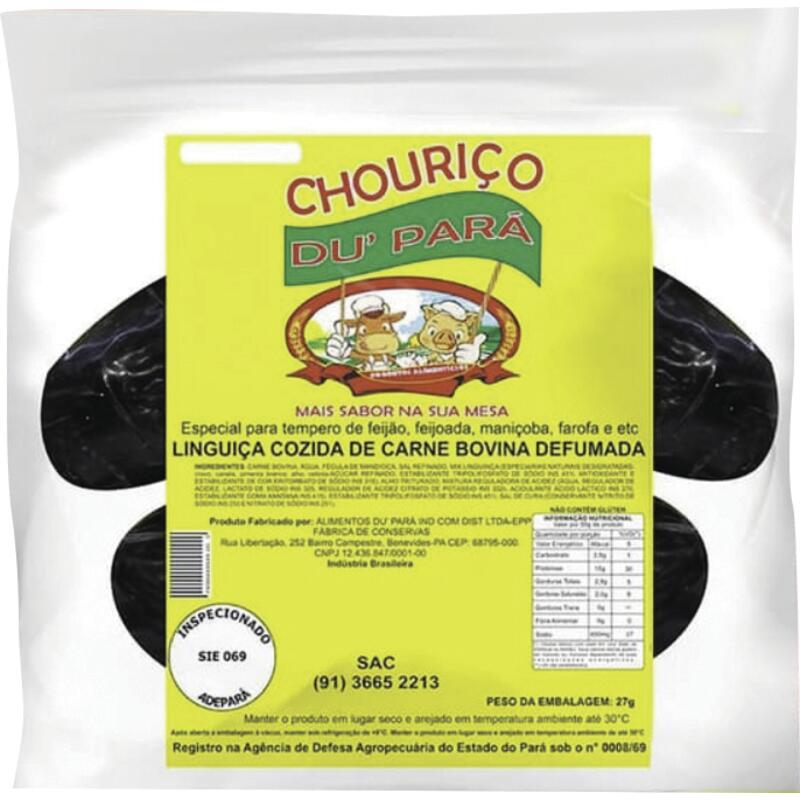 Chouriço Du Pará Resf Preço por quilo no pacote