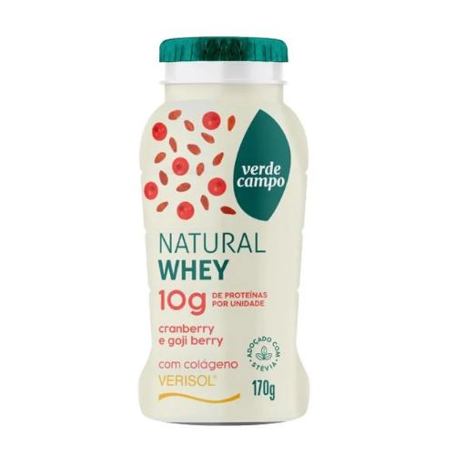 Iogurte Verde Campo Natural Whey Cranberry e Goji Berry 170g