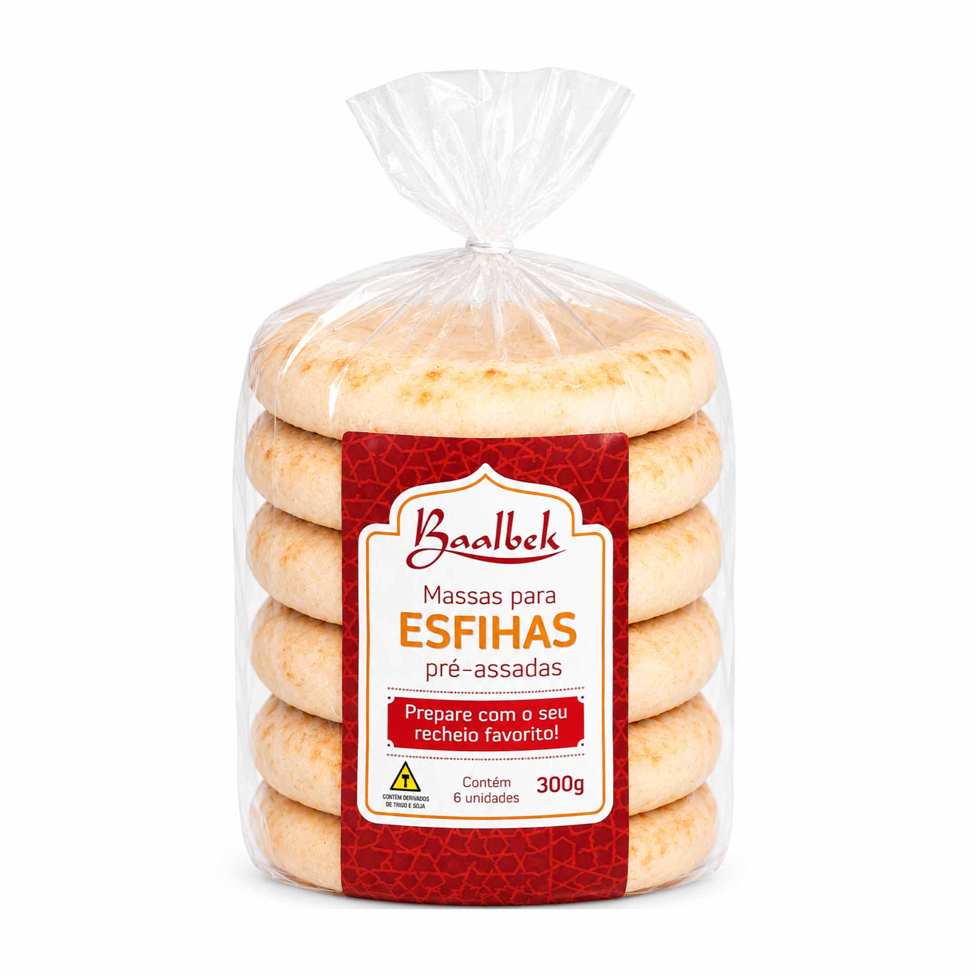 Massas para Esfihas Pré-assadas Baalbek 300g