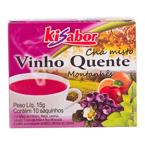 Chá De Vinho Quente Kisabor 15g