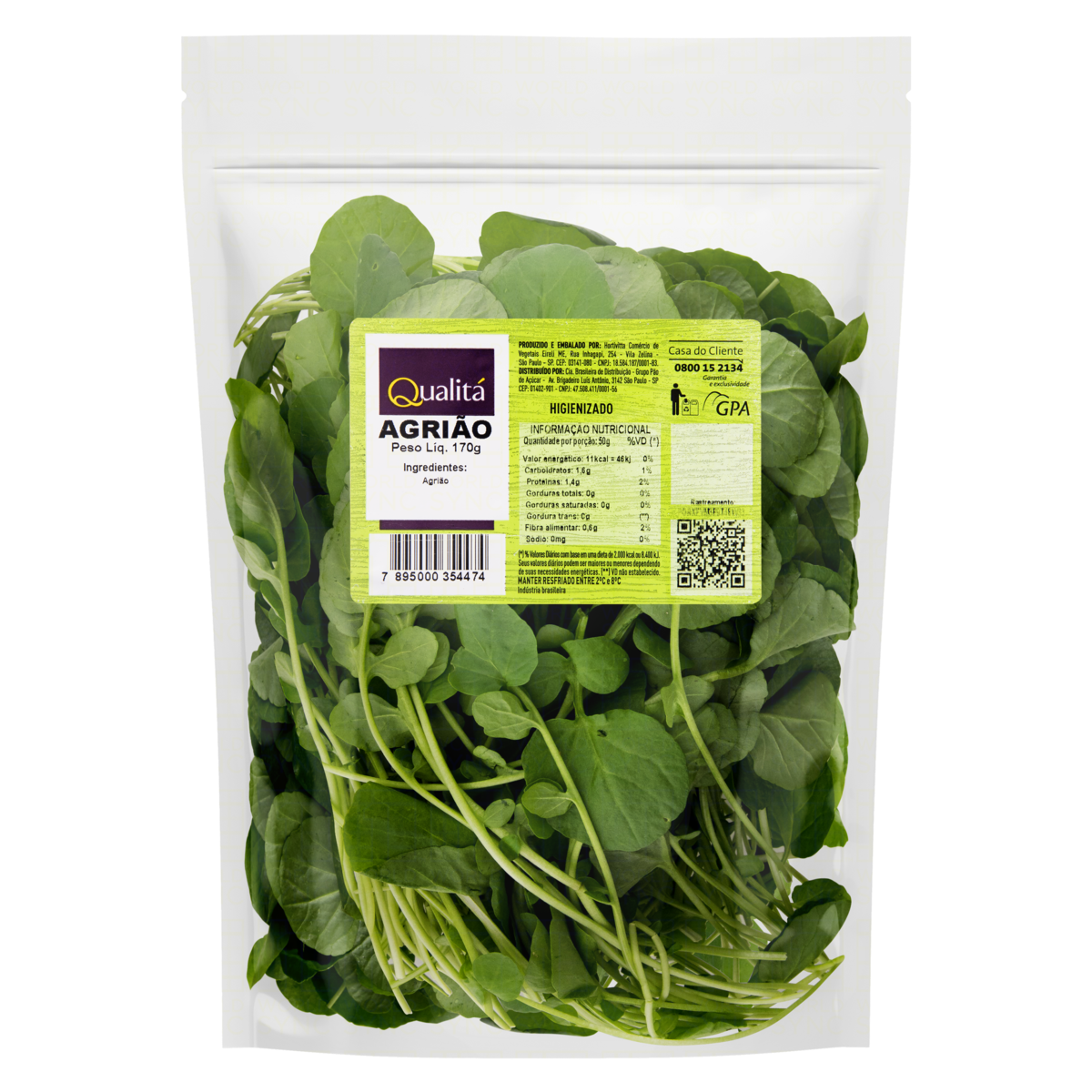 Agrião Higienizado Qualitá 170g