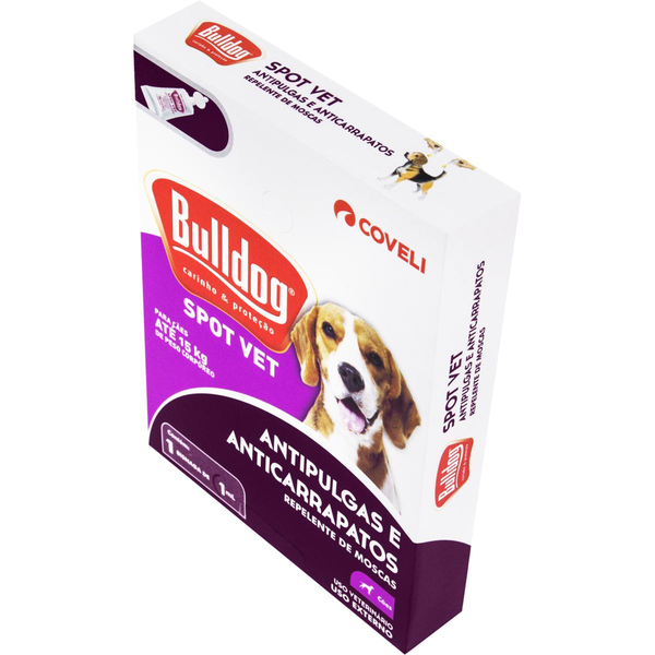 Bisnaga Antipulgas Bulldog Spot Vet - Com 1 Bisnaga