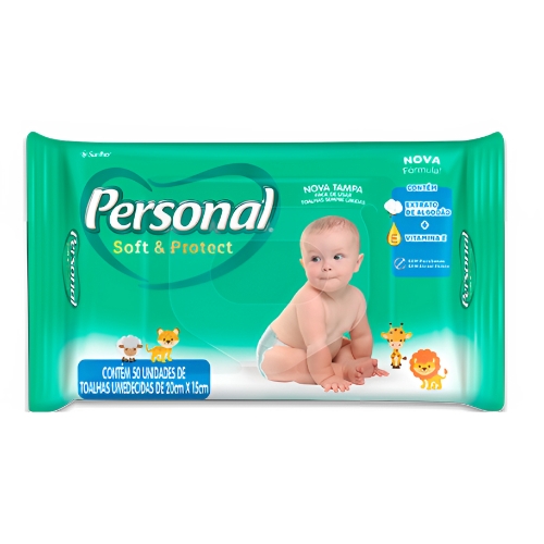 Toalha Umedecida Personal Soft&protect C/50 Un
