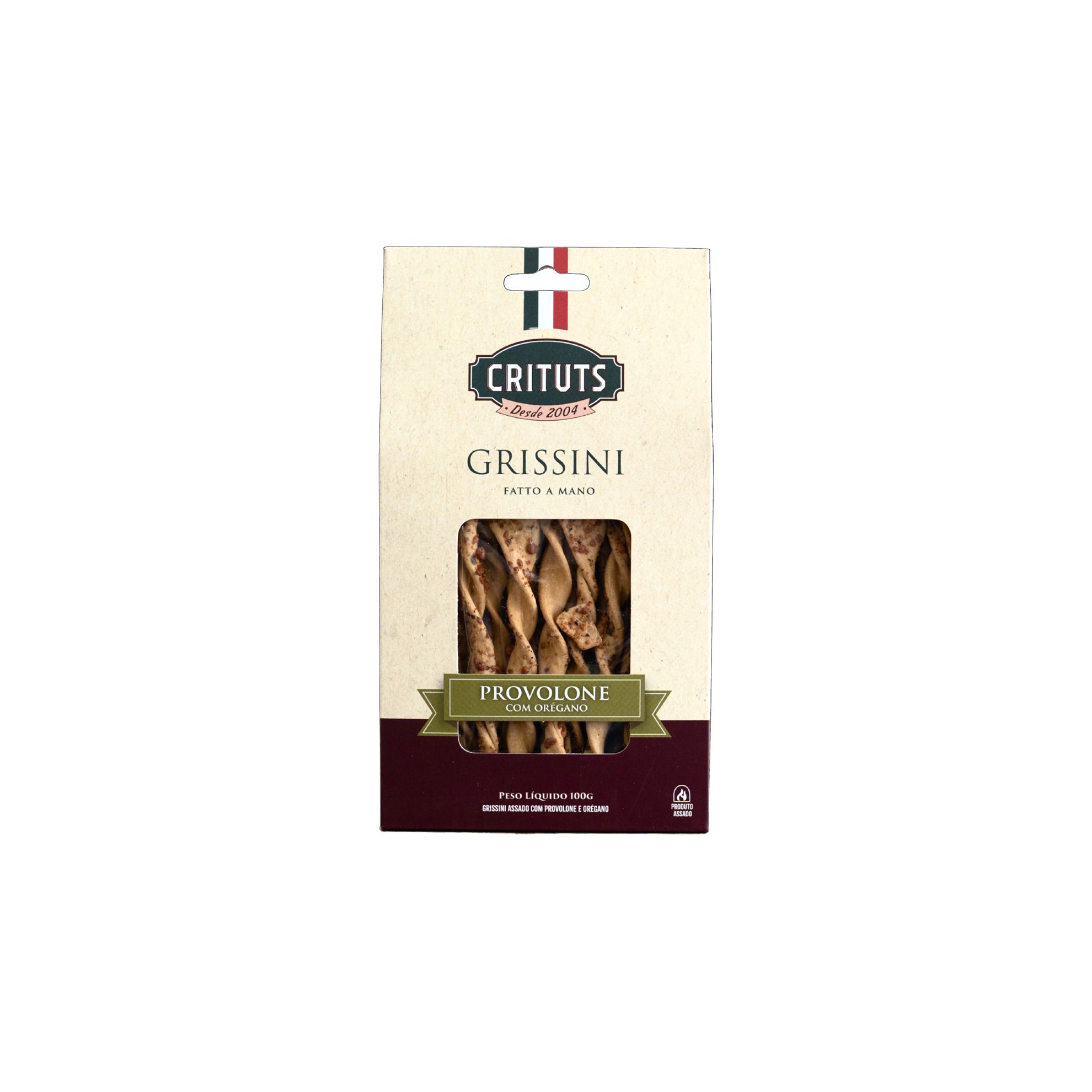 Grissini Assado com Provolone e Orégano Crituts 100g