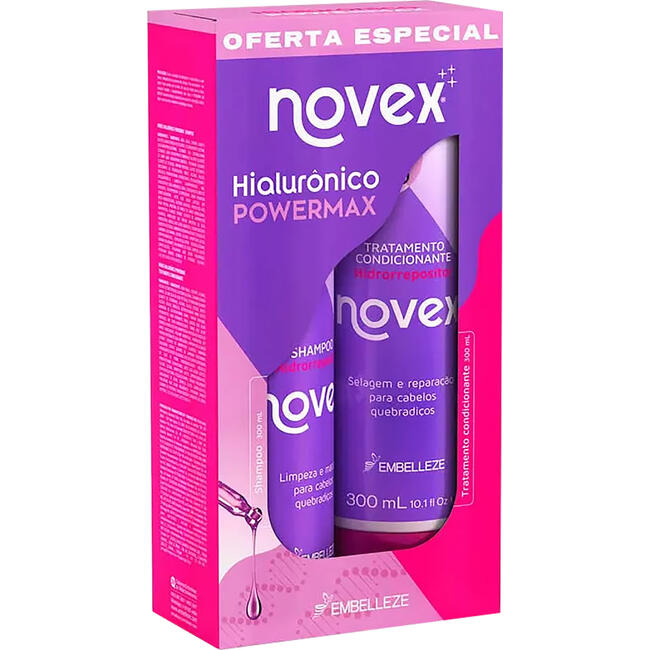 Kit Novex Shampoo + Condicionador Hialurônico