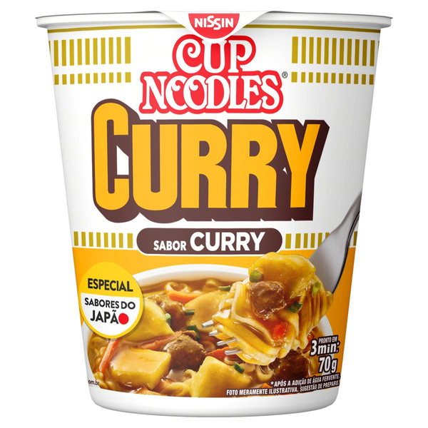 Macarrão Instantâneo Curry Nissin Cup Noodles Copo 70g