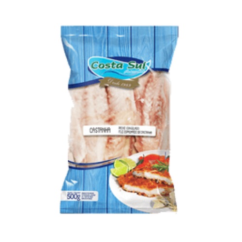 Peixe Castanha File Costa Sul Espalmada 500g