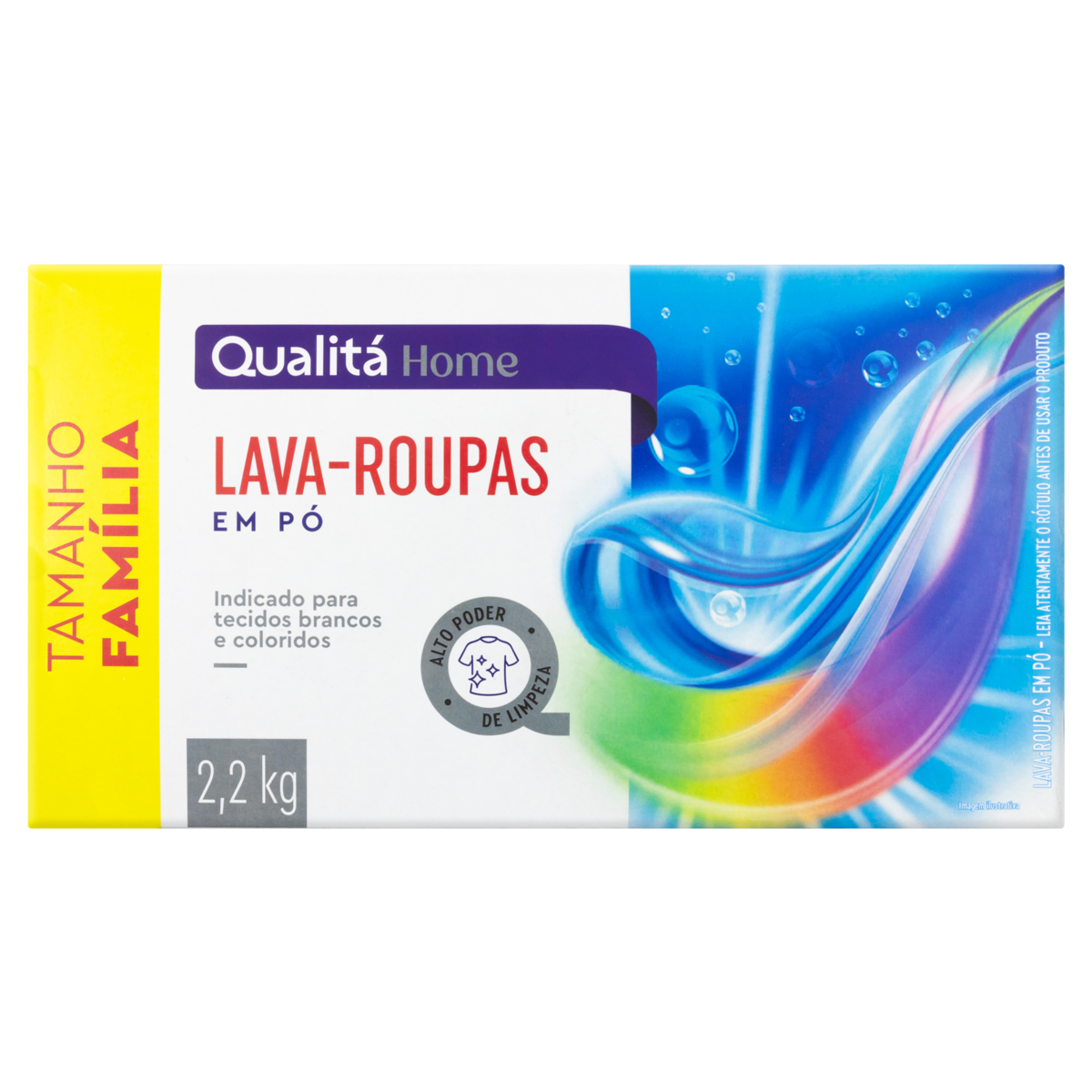 Lava Roupas Em Pó Qualitá 2.2kg