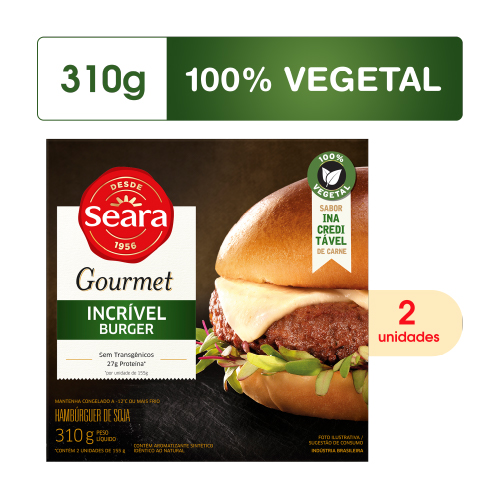 Hamburguer De Soja Seara Gourmet 310g