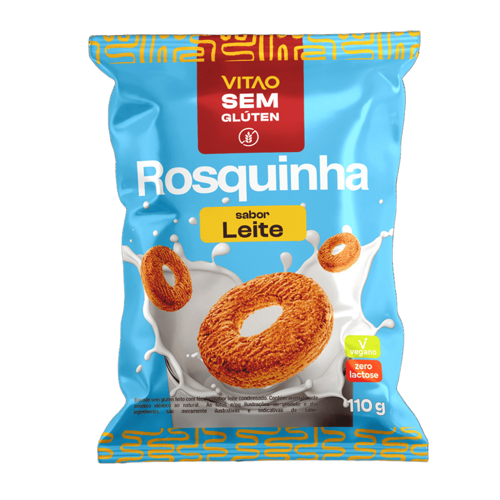 Rosquinha VITÃO Leite Sem Glúten e Lactose 110g