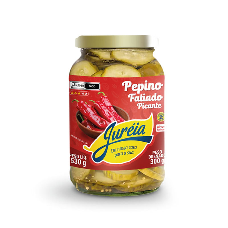 Pepino JUREIA Fatiado Picante 300g