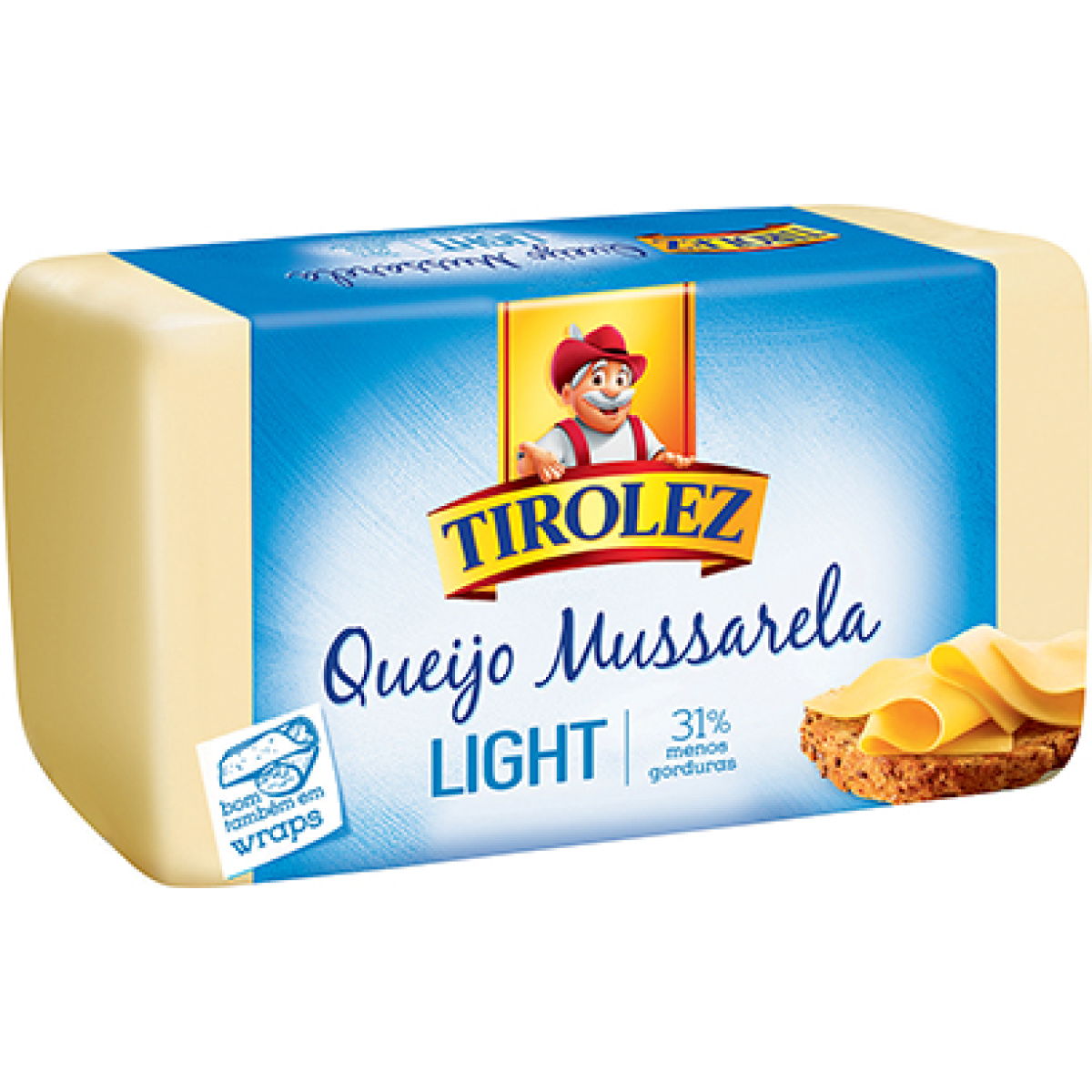 Queijo Mussarela Light Tirolez Fatiado 150g