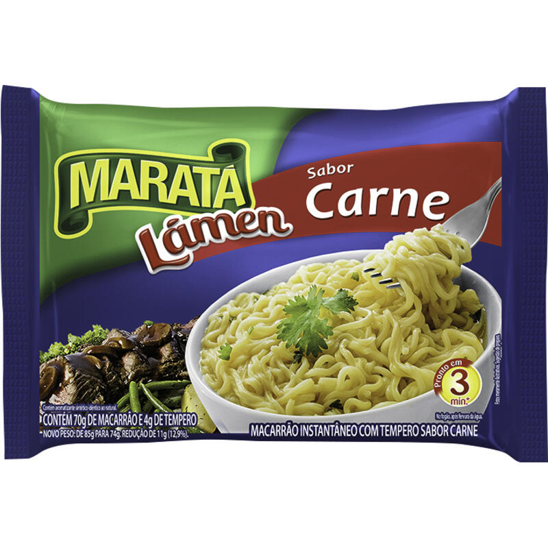Macarrão Instantâneo Maratá Carne 74g