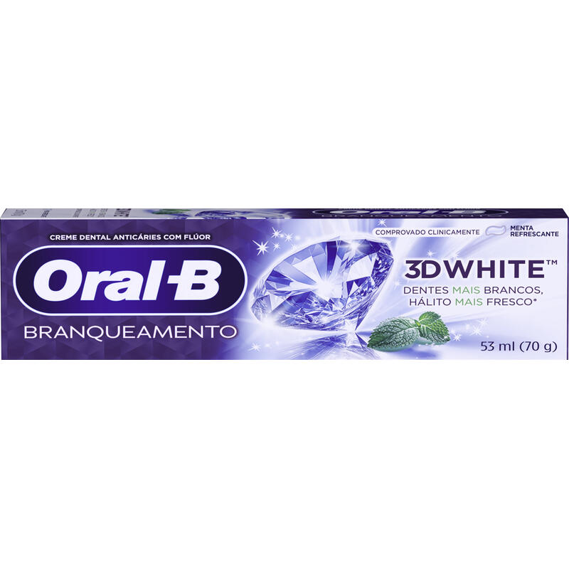 Creme Dental Oral-B 3D White Brilliant Fresh Caixa 70g