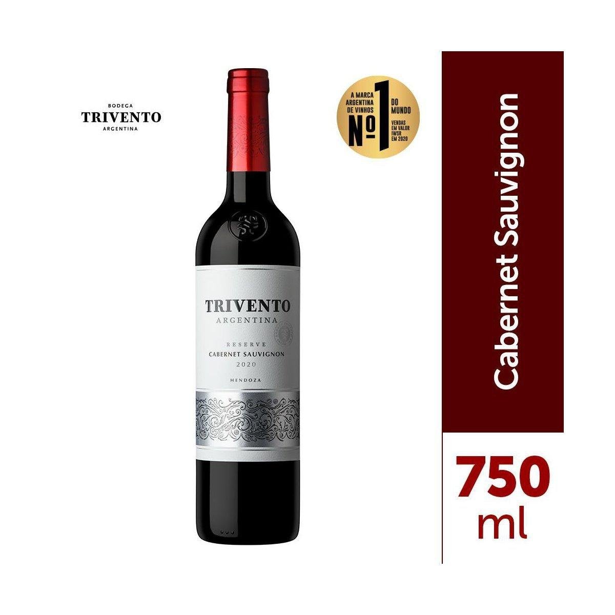 Vinho Tinto Argentino Trivento Reserva Cabernet Sauvignon 750ml