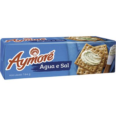 Biscoito Aymoré Água e Sal 164g