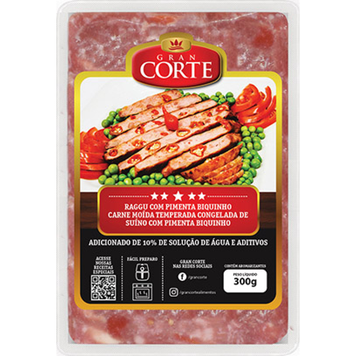 Ragu Carne Suína com Pimenta Biquinho Gran Corte 300g
