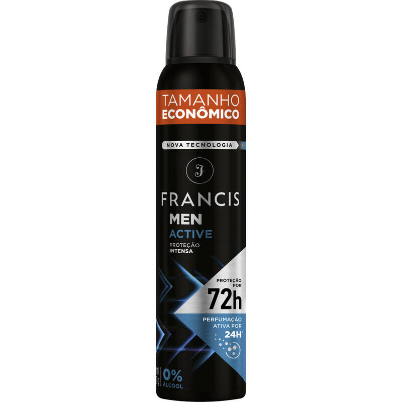 Antitranspirante Aerossol Francis Men Active 200ml Spray