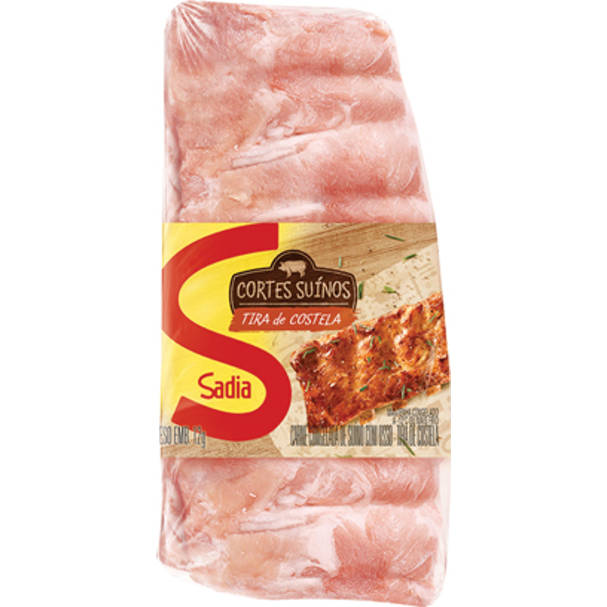Tira de Costela Suína Congelada Sadia 1,5kg