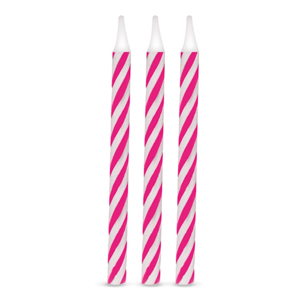 Vela Silver Palito Espiral Rosa