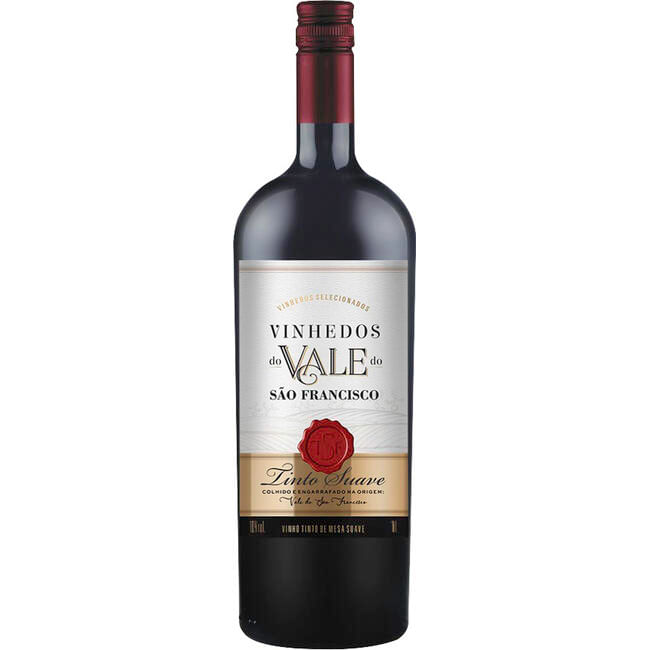 Vinho Vinhedos do Vale Tinto Suave 1L