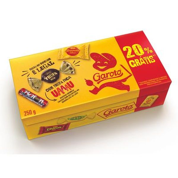 Bombom Garoto 250g - Garotices - 20% Grátis