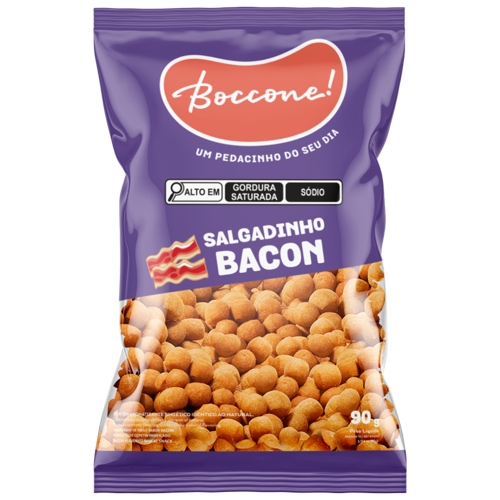 Salgadinho Boccone Bacon 90g