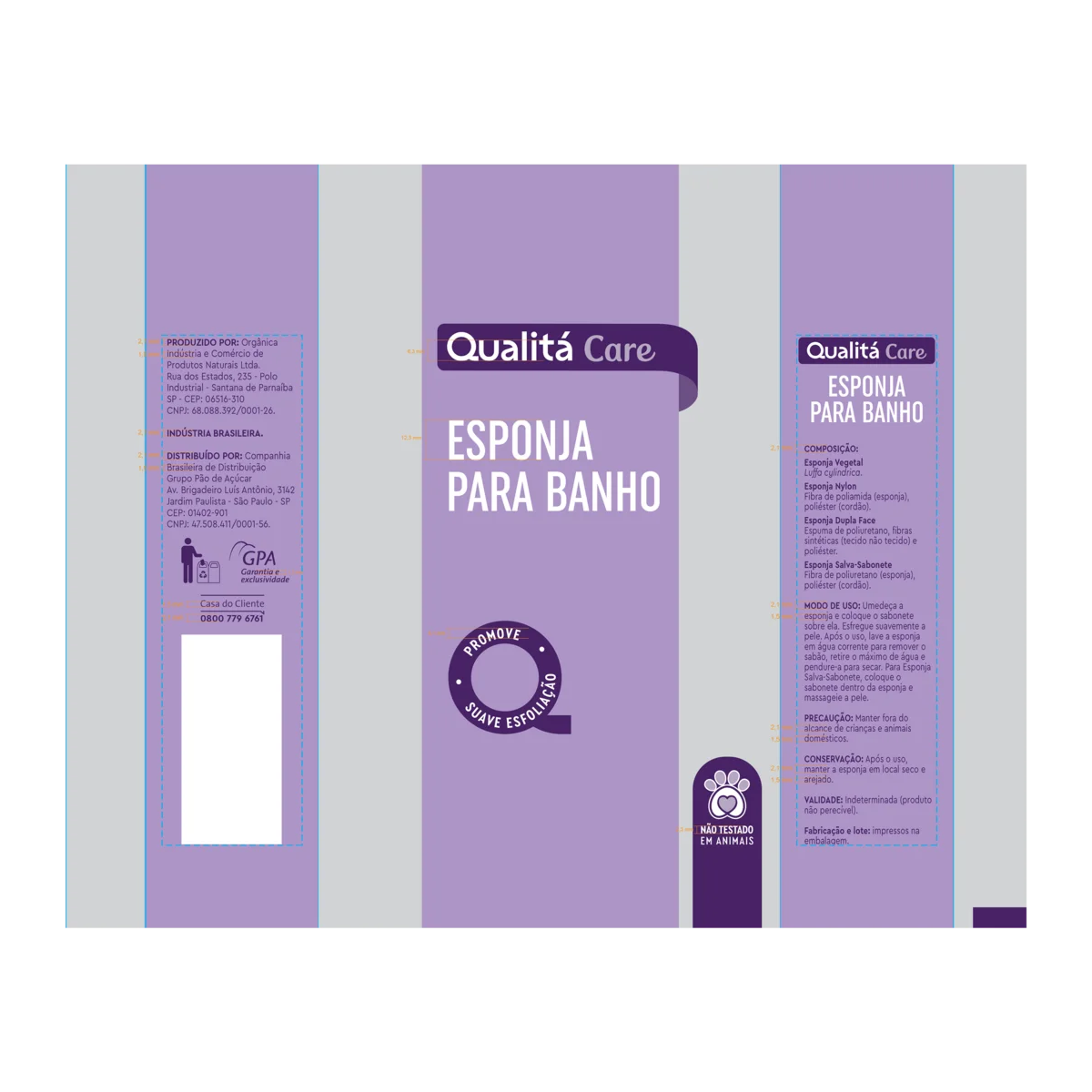 Esponja de Nylon Qualitá Care 2 Unidades