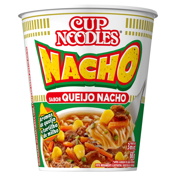 Macarrão Instantâneo Queijo Nacho Cup Noodles Copo 68g