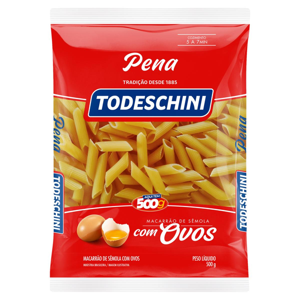 Massa com Ovos Todeschini 500g - Pena
