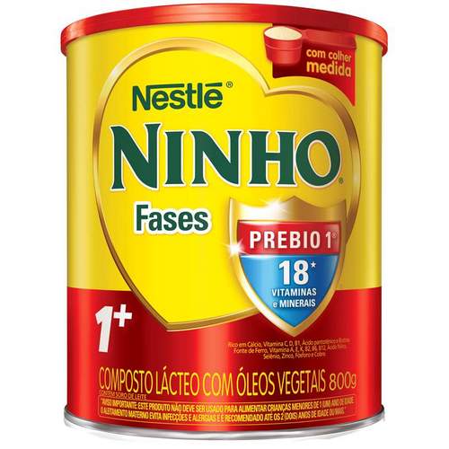Leite Em Pó Fases 1+ Ninho 800g