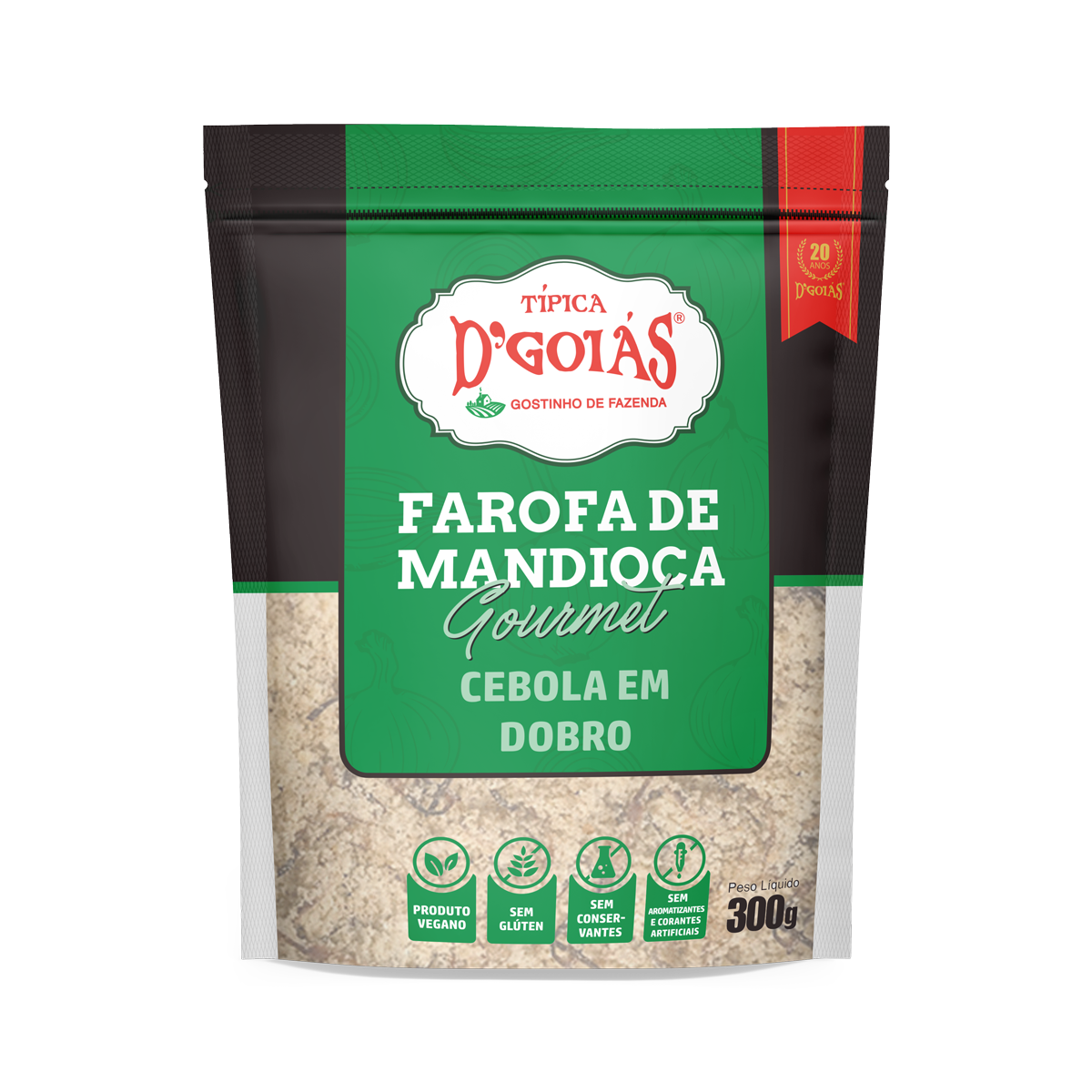 Farofa De Mandioca Extra Cebola DGoias 300g