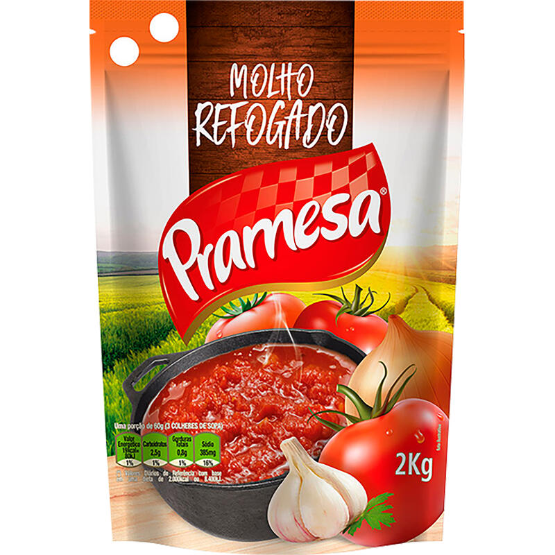 Molho de Tomate Pramesa Tradicional 2kg