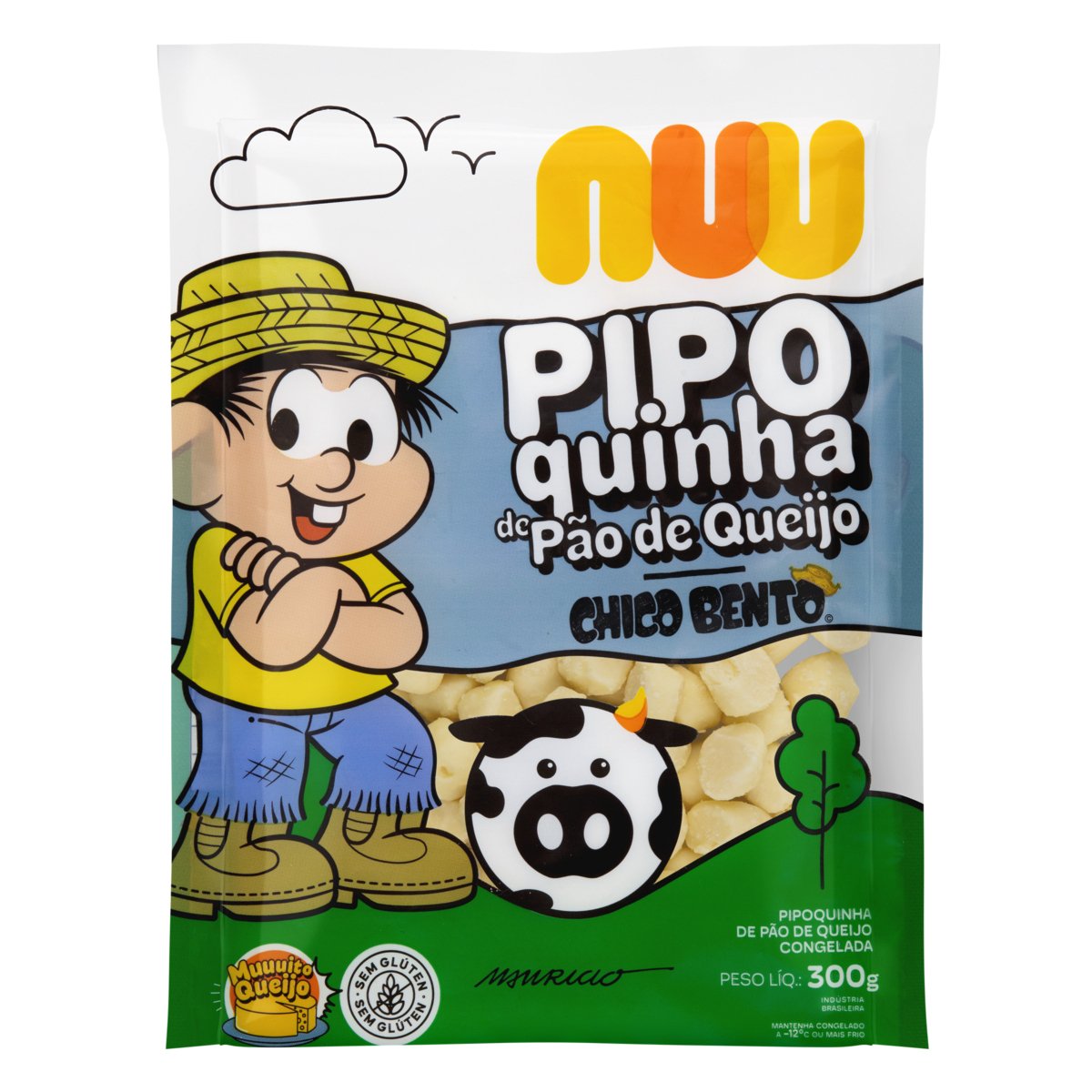 Mini Pão de Queijo NUU Pipoquinha Congelado Sem Glúten 300g