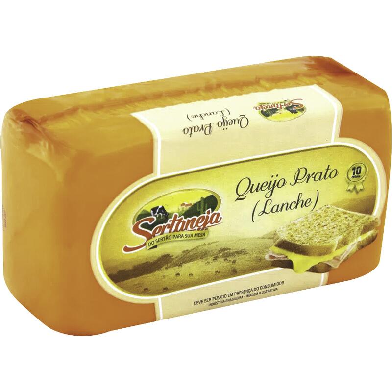 Queijo Prato Sertaneja Lanche Preço por quilo na peça