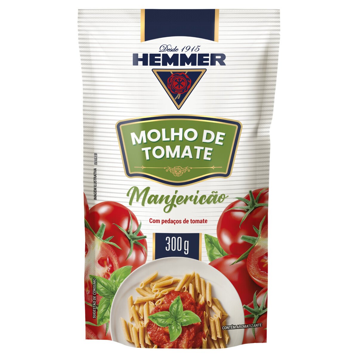 Molho de Tomate com Manjericão Hemmer Sachê 300g