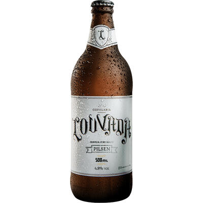Cerveja Louvada Pilsen Puro Malte 500ml
