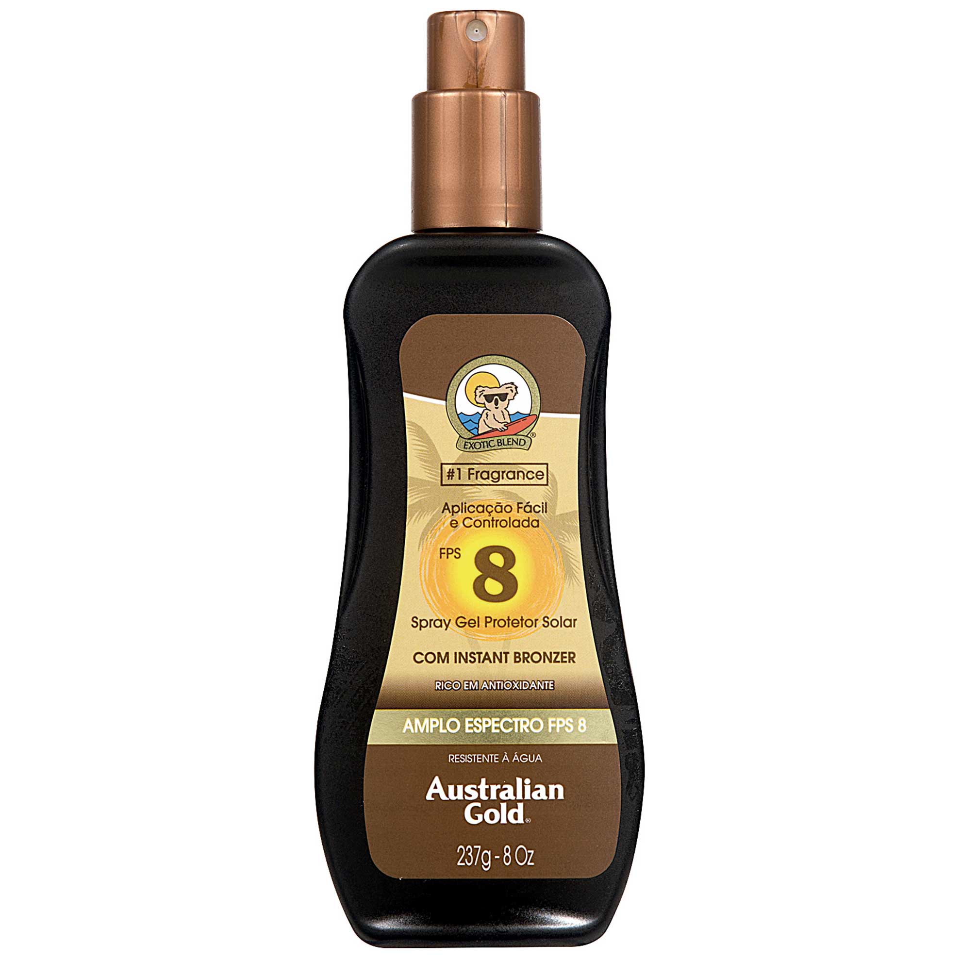 Loção Bronzeadora Australian Gold FPS8 Spray Gel 237g