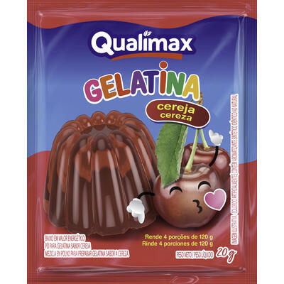 Gelatina Qualimax Cereja 20g
