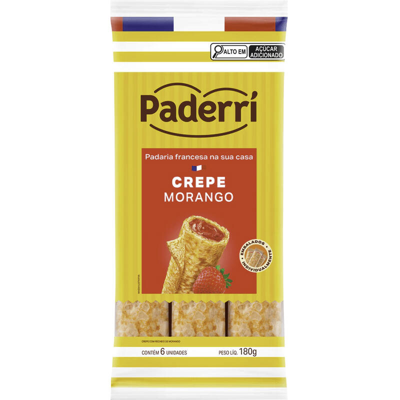 Crepe Paderrí Morango 180g